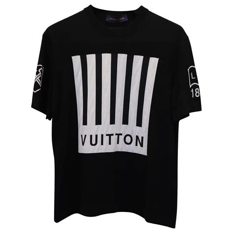 louis vuitton t-shirt barcode & earth|louis vuitton t shirt men's.